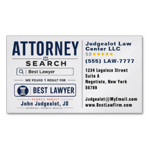 Carte De Visite Magnétique Meilleure publicité marketing pour avocat