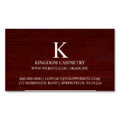 Carte De Visite Magnétique Menuiserie (devant)