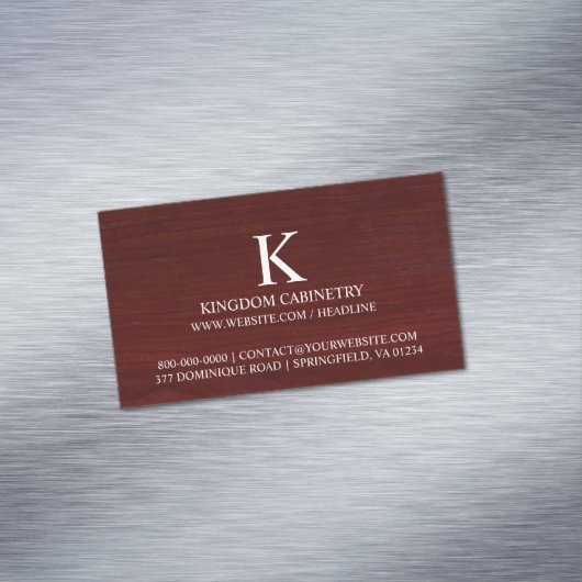 Carte De Visite Magnétique Menuiserie (In Situ)