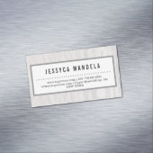 Carte De Visite Magnétique Menuisier Moderne avec Vert (In Situ)