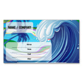 Carte De Visite Magnétique Mer Océan Grande Vague Eau (devant)