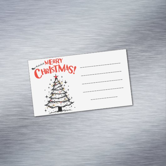 Carte De Visite Magnétique merry chrismas in u (In Situ)