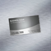 Carte De Visite Magnétique Métal professionnel moderne (In Situ)