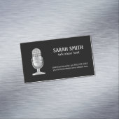 Carte De Visite Magnétique Mic | Blogueur | Hôte Podcast (In Situ)