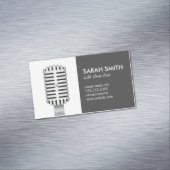 Carte De Visite Magnétique Microphone | Blogueur (In Situ)