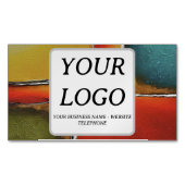 Carte De Visite Magnétique Minimalisme Couleur Blocage Entreprise Promotion (devant)