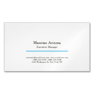 Carte De Visite Magnétique Minimaliste Moderne Professionnel Simple