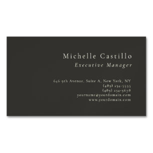Carte De Visite Magnétique Minimaliste Moderne Professionnel Simple