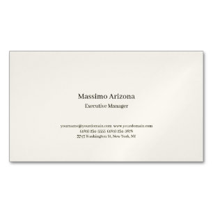 Carte De Visite Magnétique Minimaliste Moderne Simple