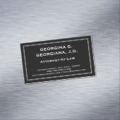 Carte de visite magnétique minimisé d'avocat (In Situ)