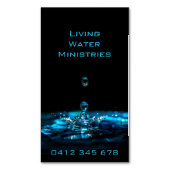 Carte De Visite Magnétique Ministère de l'eau (devant Vertical)