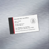 Carte De Visite Magnétique Modèle du logo du procureur moderne (In Situ)