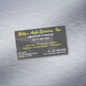 Carte De Visite Magnétique Modèle mécanique de réparation automobile (In Situ)