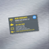 Carte De Visite Magnétique Modèle mécanique de réparation automobile mobile (In Situ)