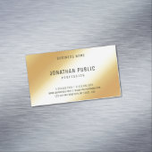 Carte De Visite Magnétique Modèle professionnel tendance Elegant Gold Look (In Situ)