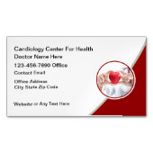 Carte De Visite Magnétique Modern Cardiologist Cardiovascular (devant)