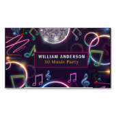 Carte De Visite Magnétique Modern DJ Music Event (devant)