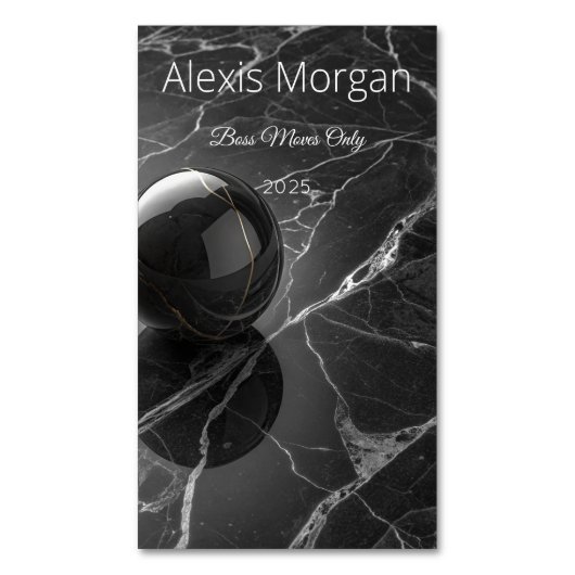 Carte De Visite Magnétique Modern Minimalist Pink-Purple Border Template (devant Vertical)