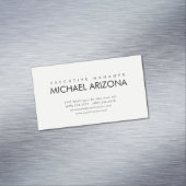 Carte De Visite Magnétique Modern Minimalist Simple Plain (In Situ)