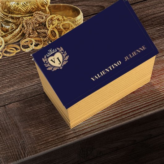 Carte De Visite Magnétique Modern Simple blue navy Minimalist Professional 