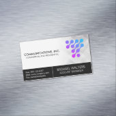 Carte De Visite Magnétique Modern Tech Logo | Communications Start Up (In Situ)