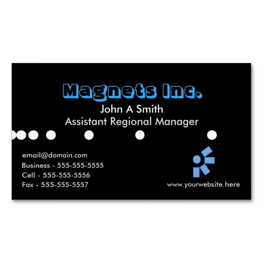 Carte de visite magnétique moderne (devant)