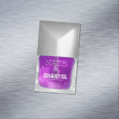 Carte De Visite Magnétique Moderne chic tendance lilas nail polish chic (In Situ)