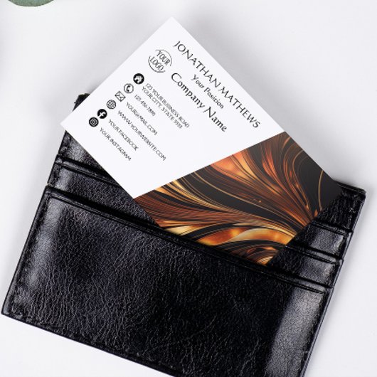 Carte De Visite Magnétique Moderne et Abstrait