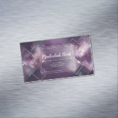 Carte De Visite Magnétique Moderne géométrique Celestique violet & or (In Situ)