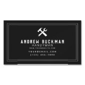 Carte De Visite Magnétique Moderne menuiserie menuiserie Home Amélioration (devant)