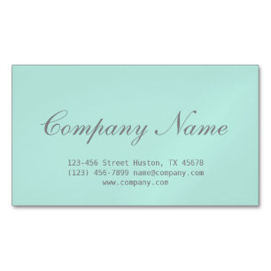 Carte De Visite Magnétique moderne minimaliste salon de coiffure menthe vert