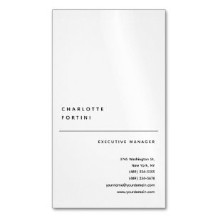Carte De Visite Magnétique Moderne Simple et tendance minimaliste