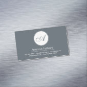 Carte De Visite Magnétique Monogramme | Script (In Situ)