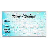 Carte De Visite Magnétique Motif Crystal Snowflakes (devant)