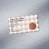 Carte De Visite Magnétique Motif de basket-ball peint (In Situ)