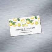 Carte De Visite Magnétique Motif de fruits aux citrons jaunes (In Situ)