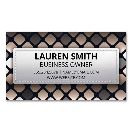 Carte De Visite Magnétique Motif géométrique (devant)