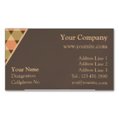 Carte De Visite Magnétique Motif triangles (devant)