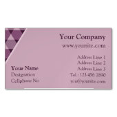 Carte De Visite Magnétique Motif triangles (devant)