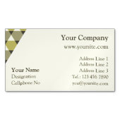 Carte De Visite Magnétique Motif triangles (devant)