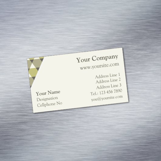 Carte De Visite Magnétique Motif triangles (In Situ)