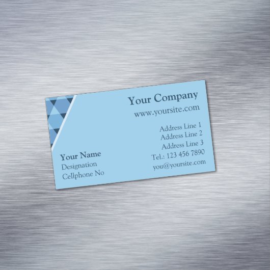 Carte De Visite Magnétique Motif triangles (In Situ)