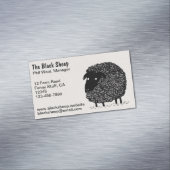 Carte De Visite Magnétique Mouton noir | Moutons de dessin Cool (In Situ)