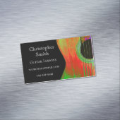 Carte De Visite Magnétique Musical moderne Guitare Abstraite (In Situ)