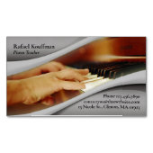 Carte De Visite Magnétique Musique piano (devant)