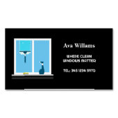 Carte De Visite Magnétique ✨ Nettoyage de fenêtres (devant)