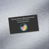 Carte De Visite Magnétique Nettoyage de la maison Design simple moderne (In Situ)