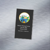 Carte De Visite Magnétique Nettoyage de la maison Moderne Simple (In Situ)