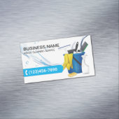 Carte De Visite Magnétique Nettoyage de la maison Service de ménage Flux d'ea (In Situ)