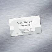 Carte De Visite Magnétique Nettoyage de maison moderne simple Spray Gris bout (In Situ)